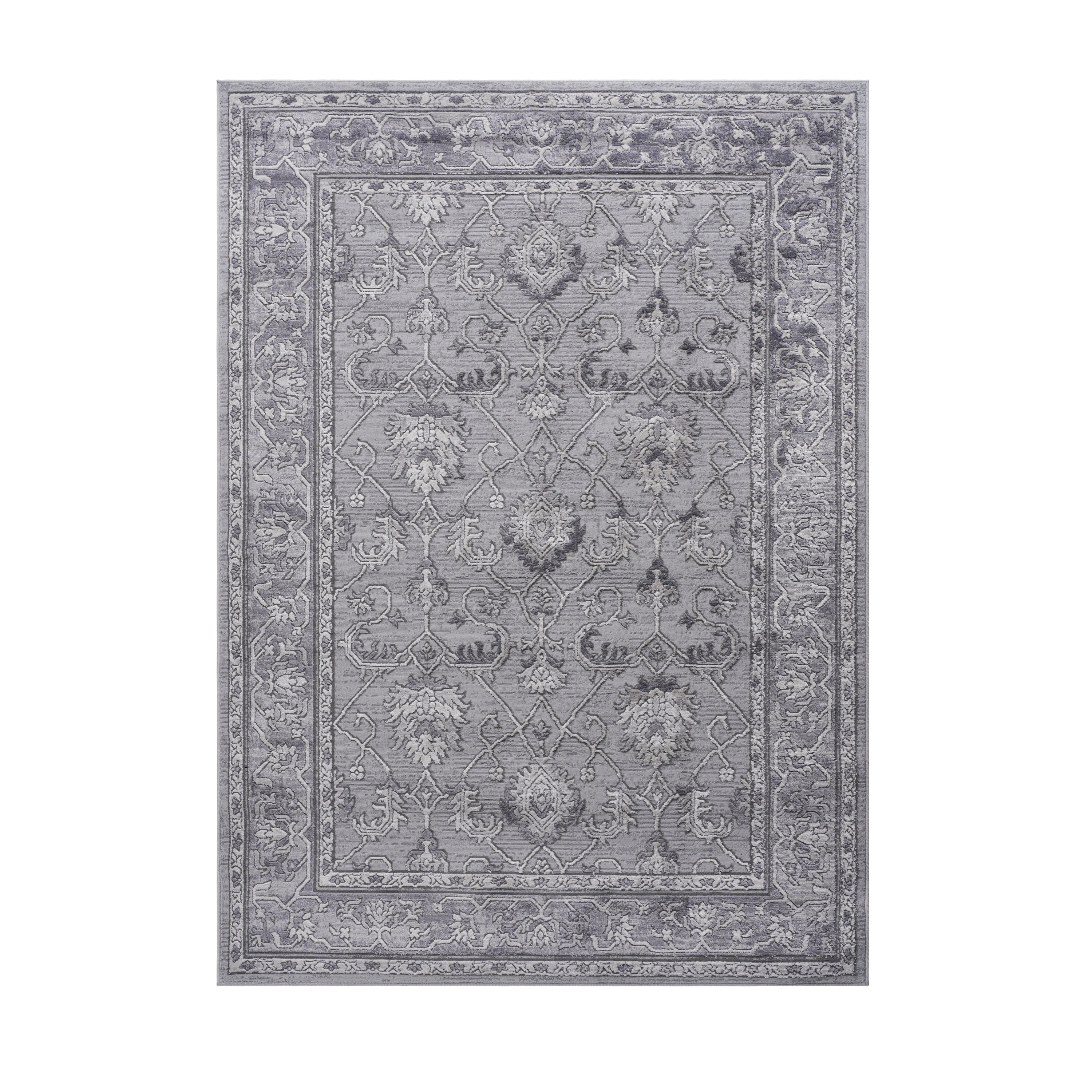 NAAR MARFI Collection 8X10 Grey/Oriental Non-Shedding Living Room Bedroom Dining Home Office Stylish and Stain Resistant Area Rug