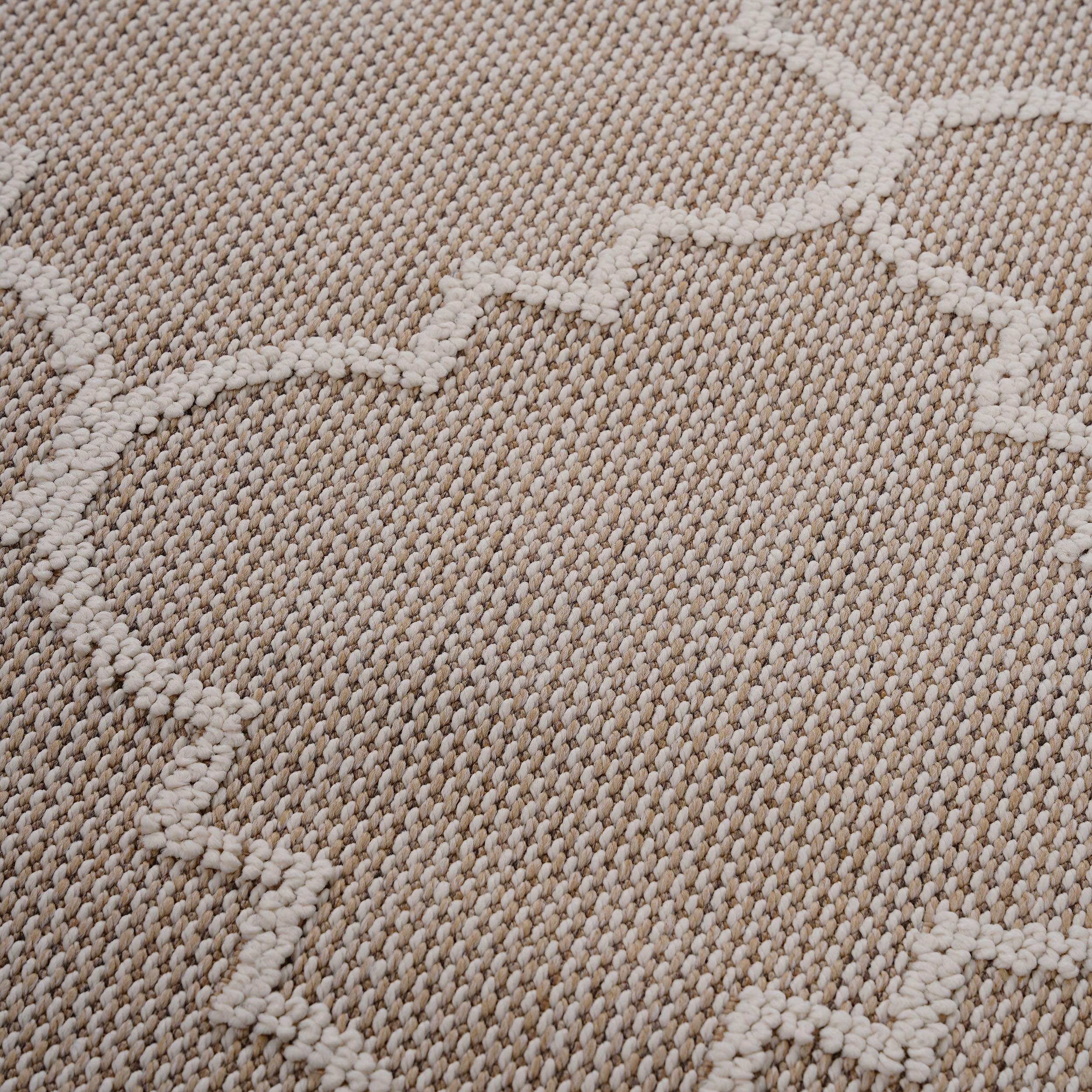 NAAR Guros Collection 8X10 Ivory /Trellis Indoor/Outdoor Area Rug