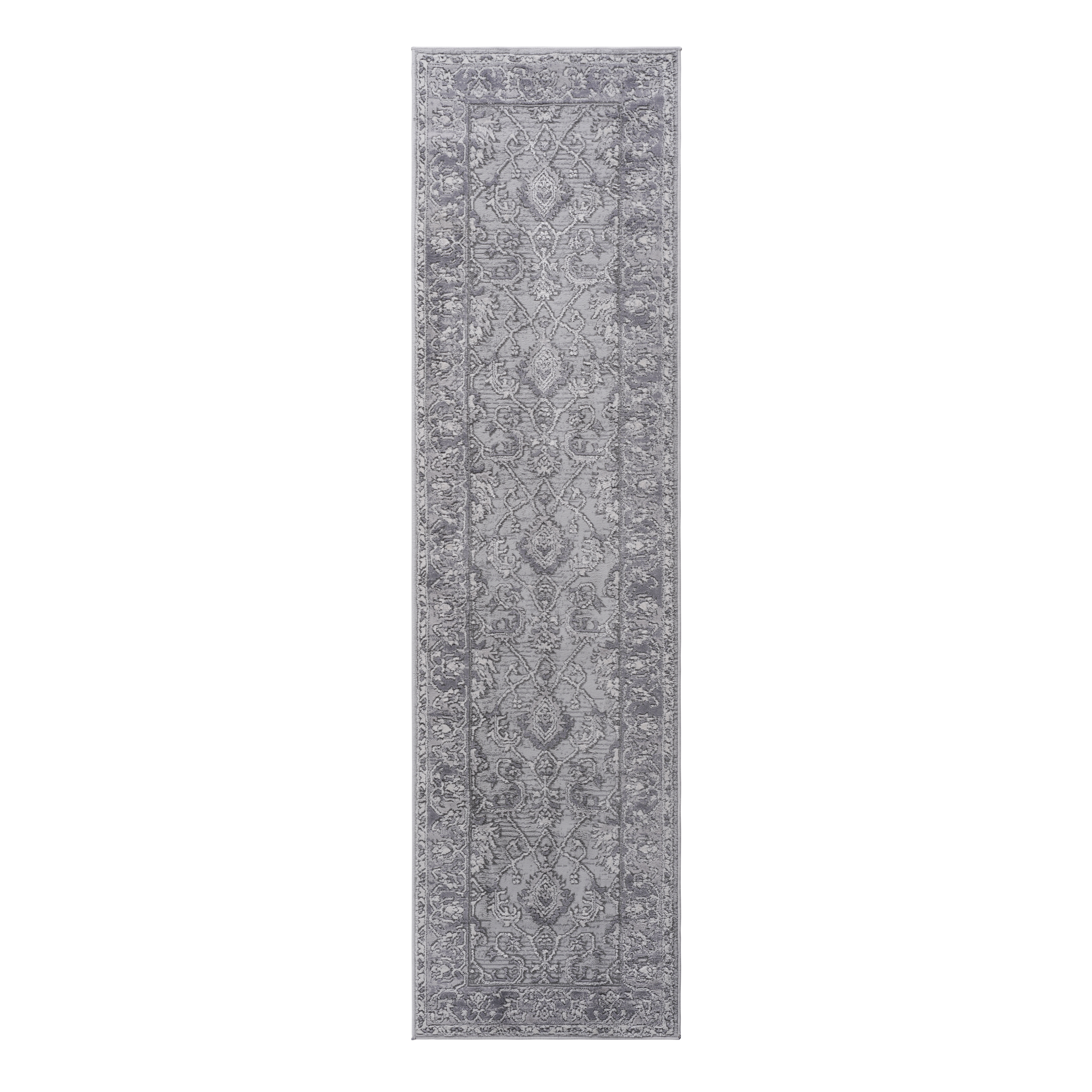 NAAR MARFI Collection 2X8 Grey/Oriental Non-Shedding Living Room Bedroom Dining Home Office Stylish and Stain Resistant Area Rug