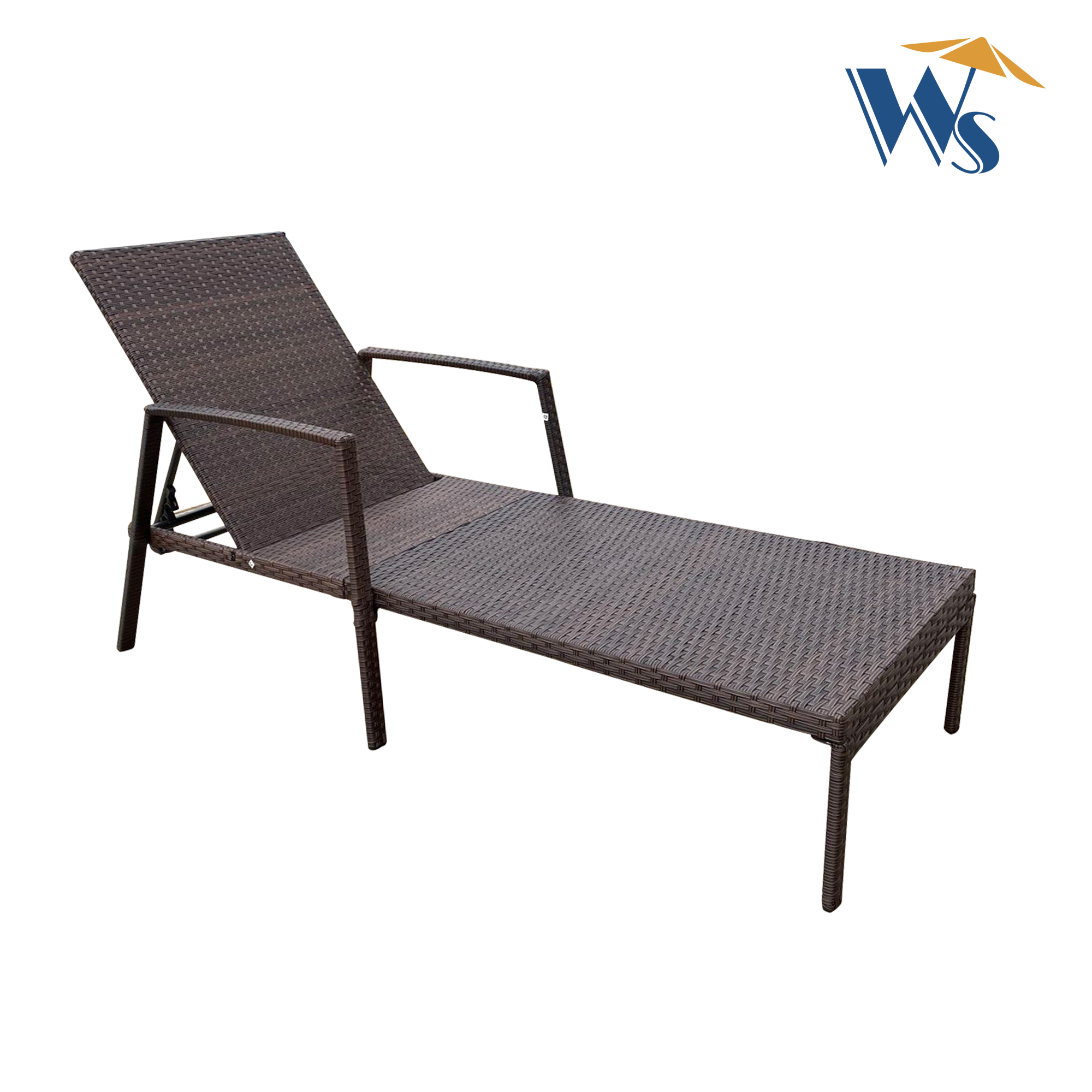 Outdoor Patio Lounge Chairs Rattan Wicker Patio Chaise Lounges Chair  Brown