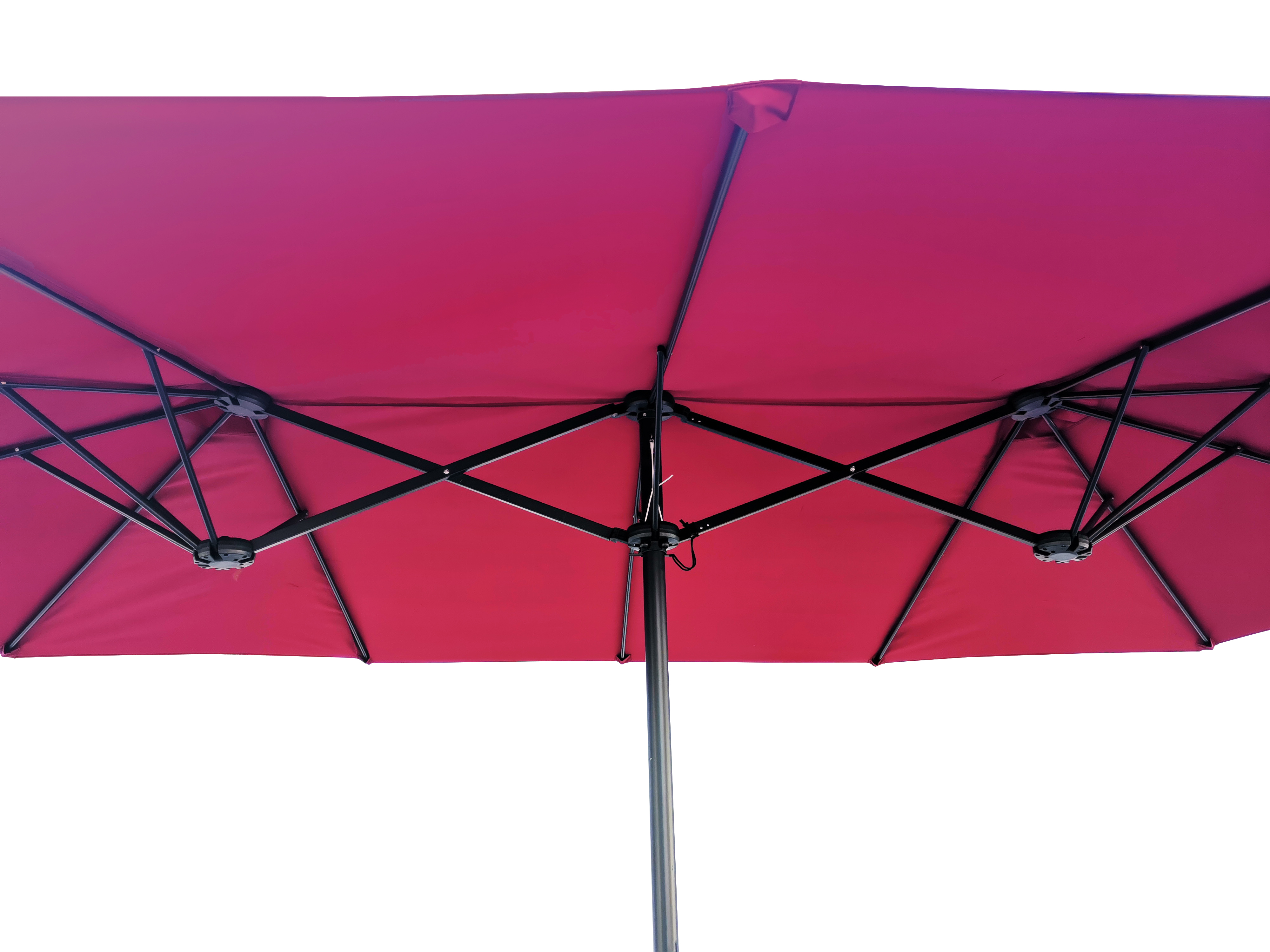 15Ftx9FtDouble-Sided Patio Umbrella Outdoor Market Table Garden Extra Large Waterproof Twin Umbrellas with Crank and Wind Vents for Garden Deck Backyard Pool Shade Outside Deck Swimming Pool