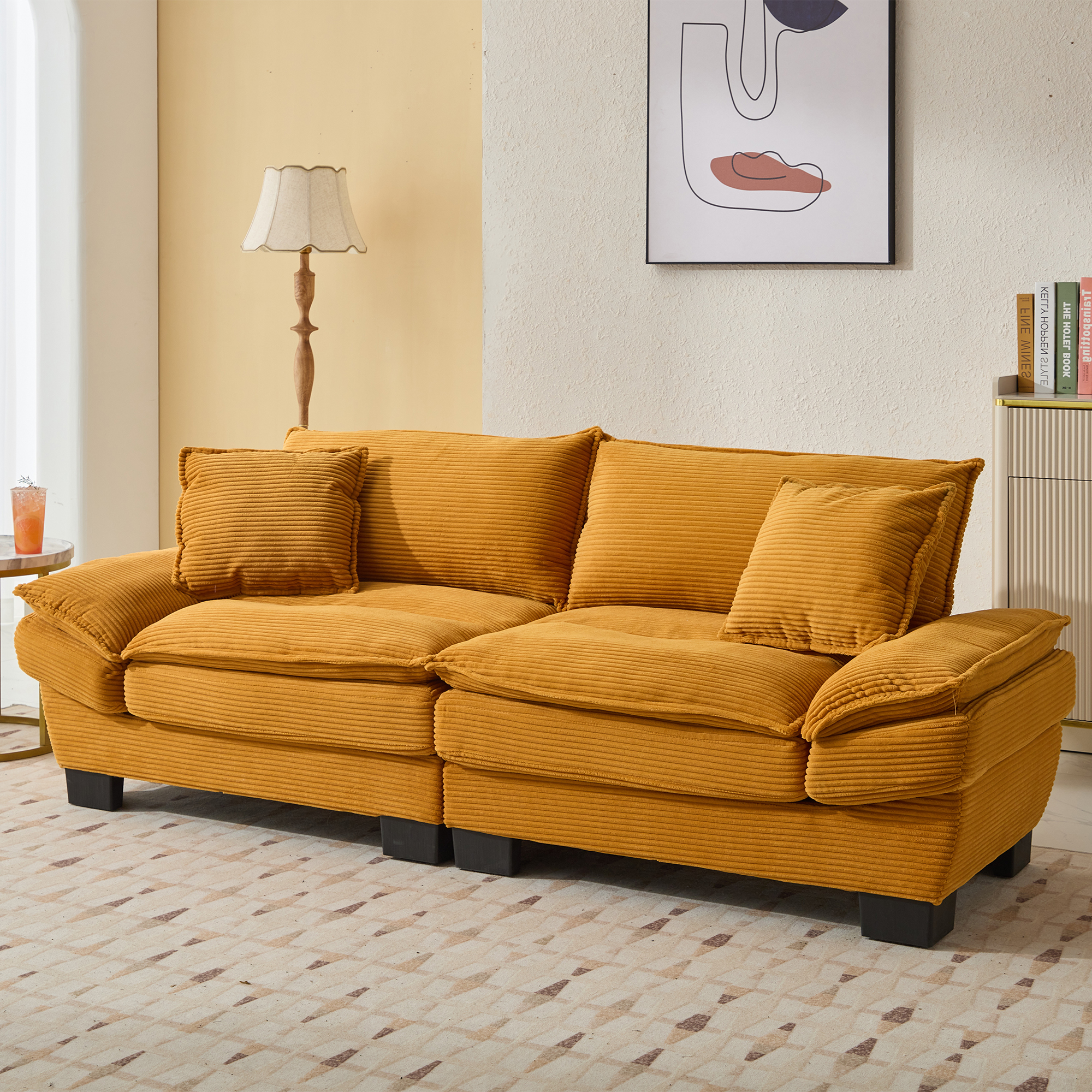 Yellow + Upholstered