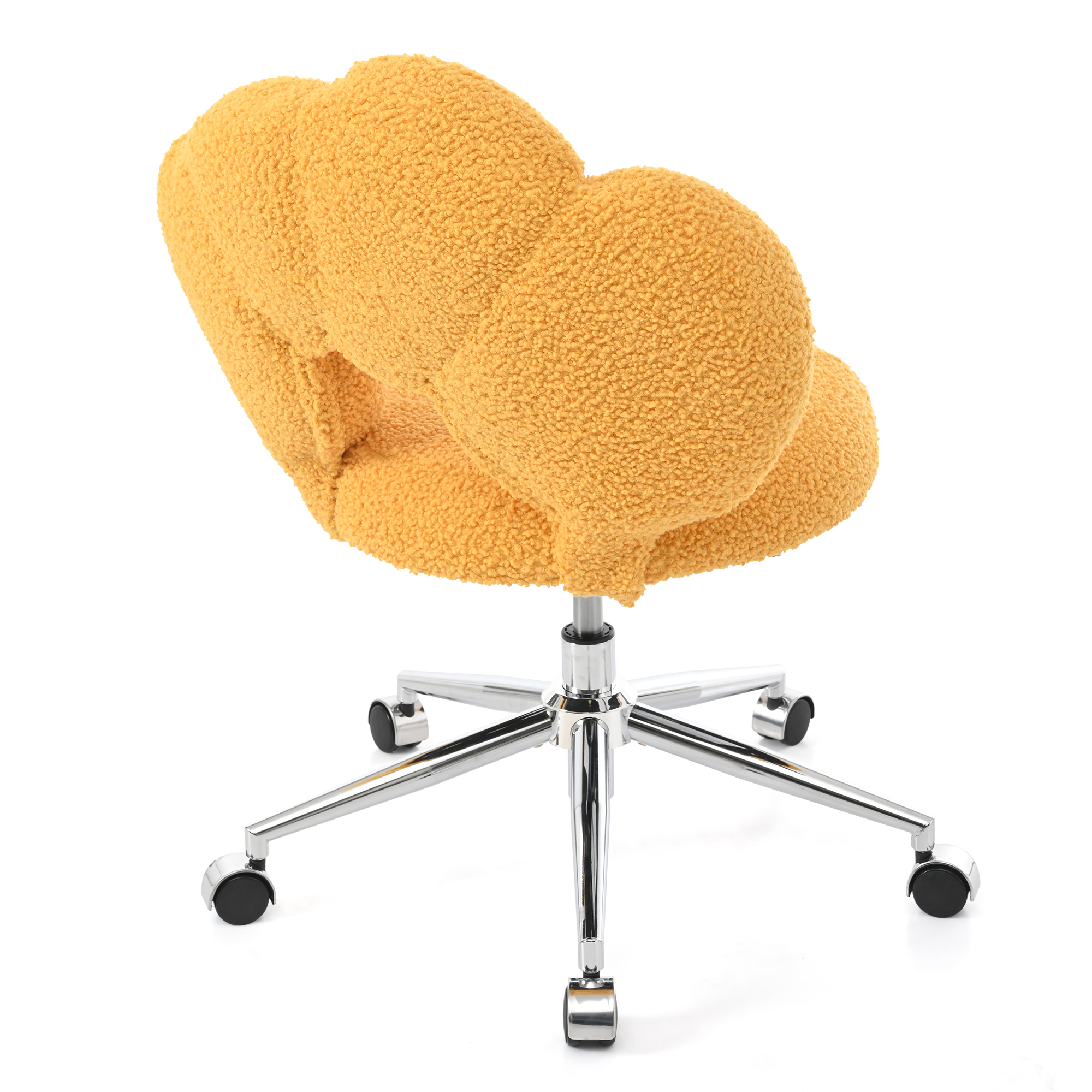 360°Swivel Height Adjustable,Swivel Chair,Teddy fabric,home office chair