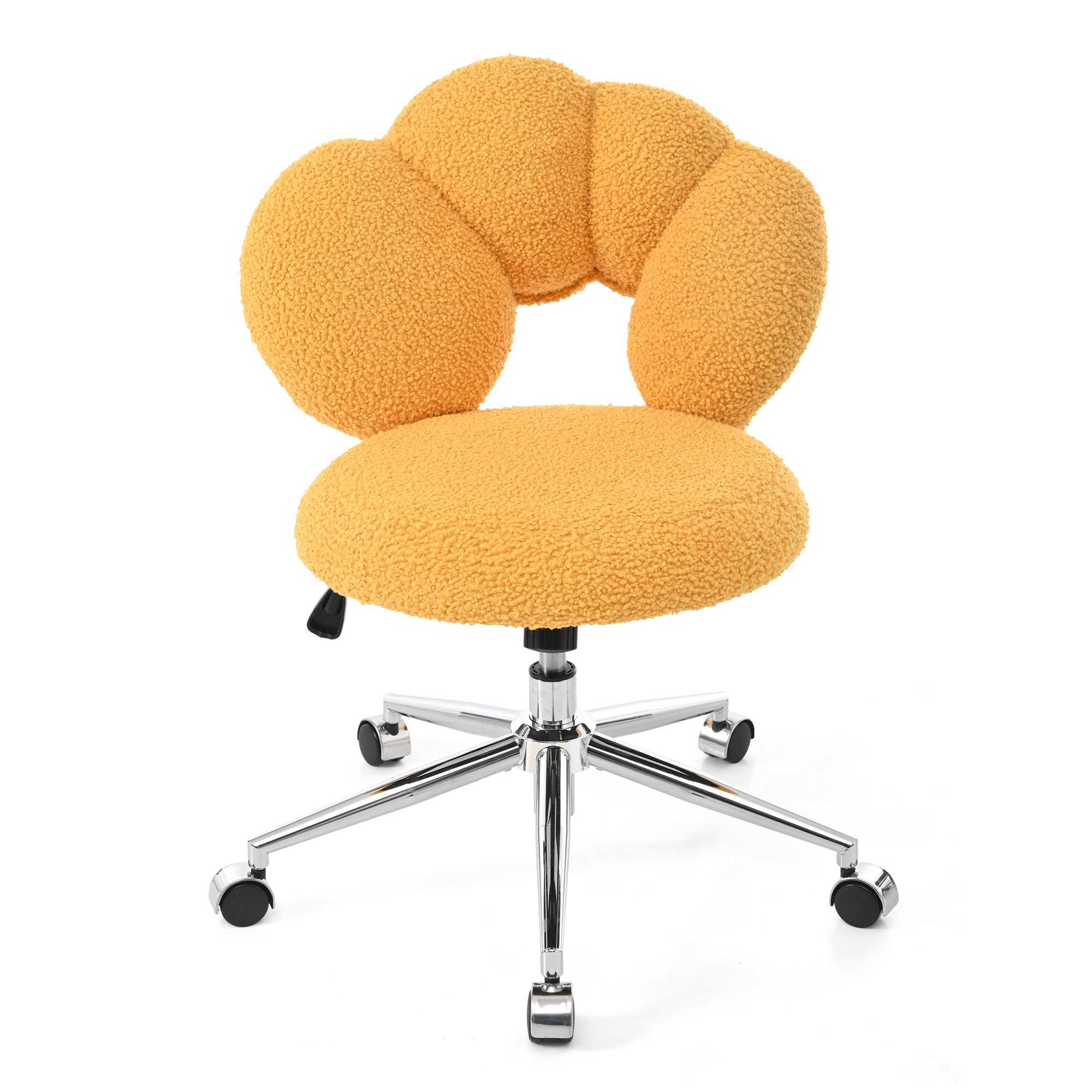 360°Swivel Height Adjustable,Swivel Chair,Teddy fabric,home office chair