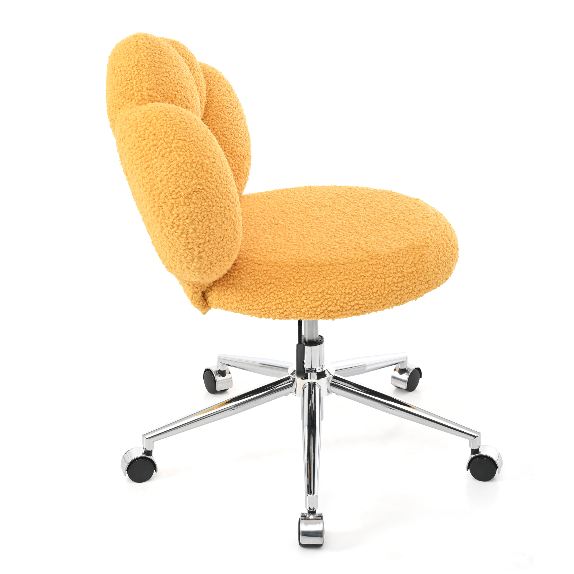 360°Swivel Height Adjustable,Swivel Chair,Teddy fabric,home office chair