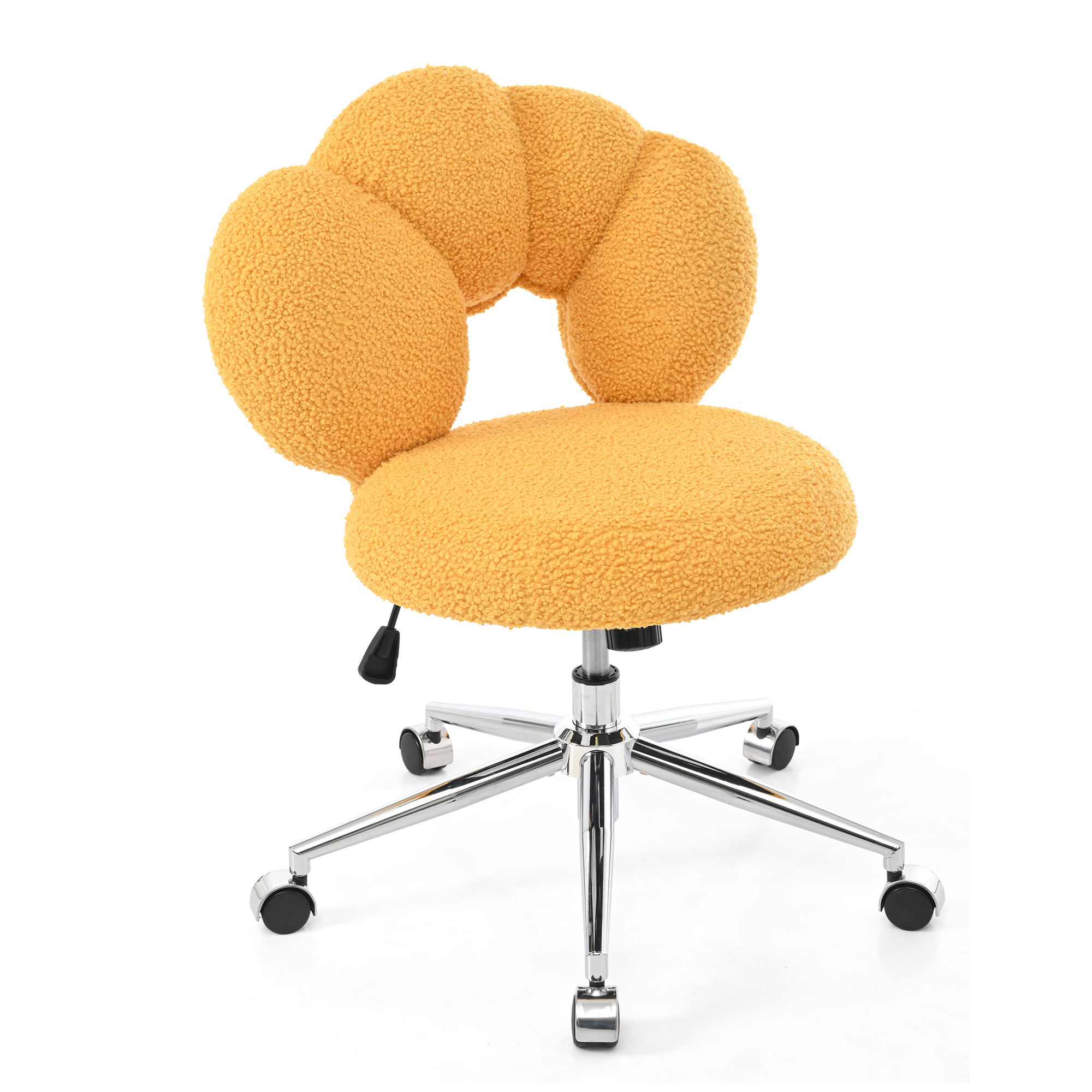 360°Swivel Height Adjustable,Swivel Chair,Teddy fabric,home office chair