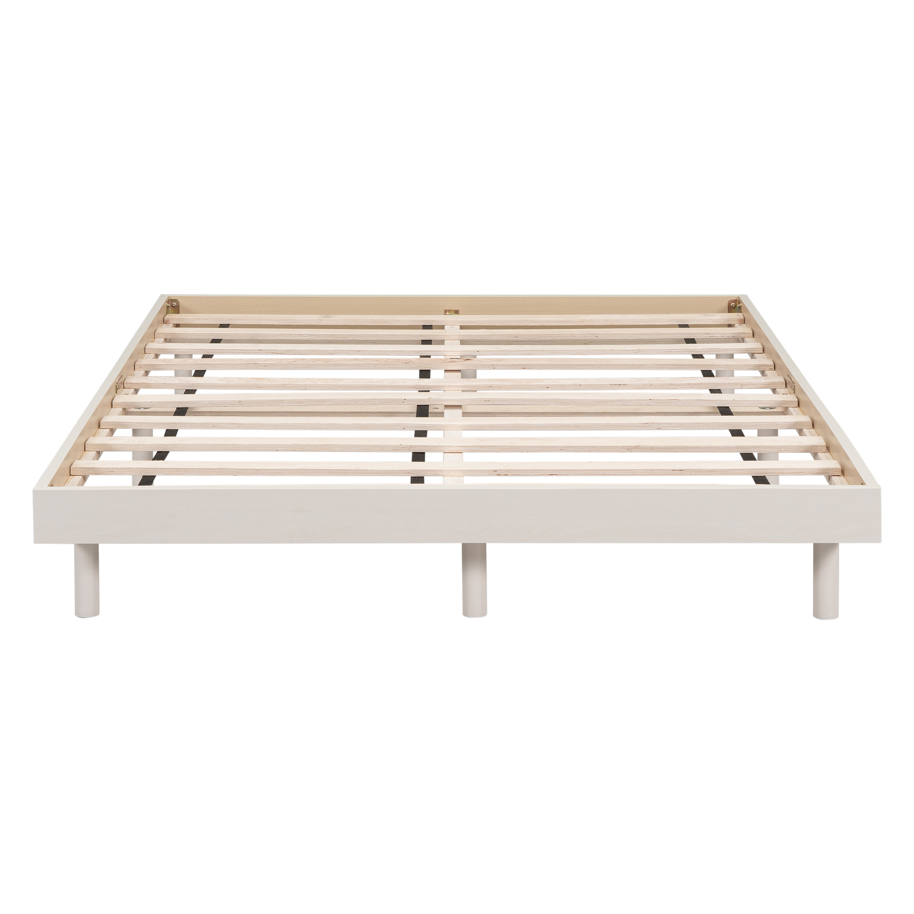 Modern Design Full Floating Platform Bed Frame for White Washed Color