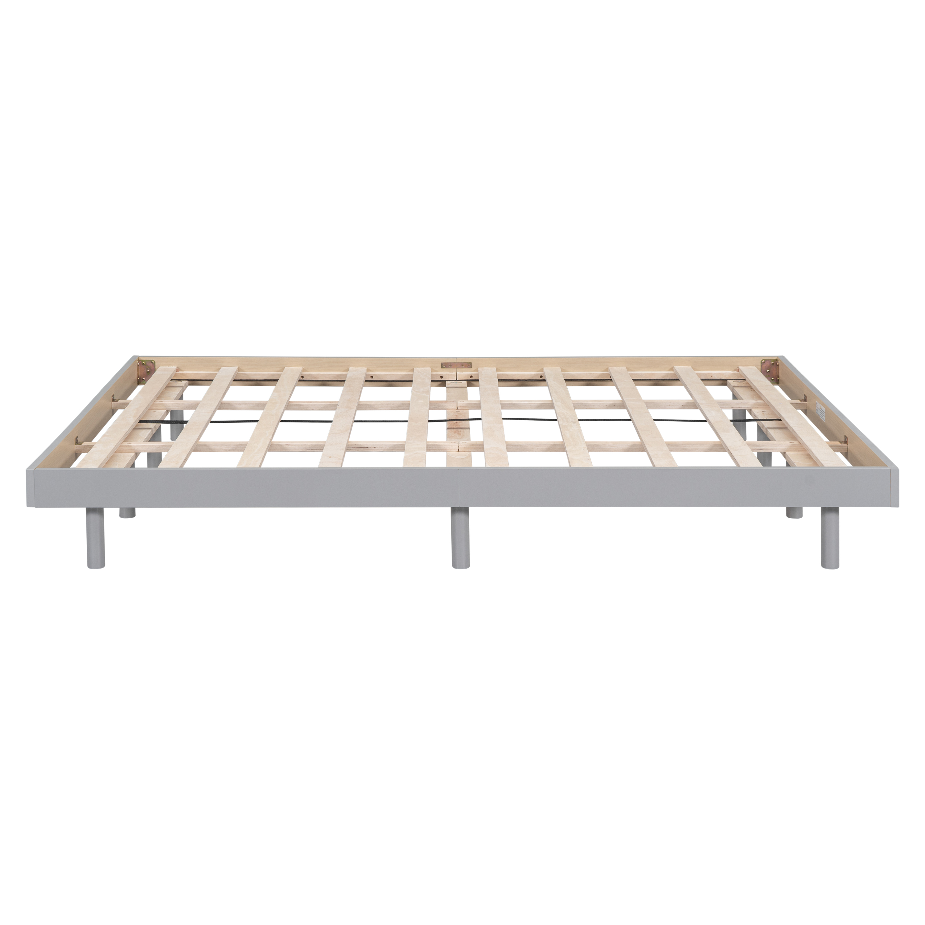 Modern Design Queen Floating Platform Bed Frame for Grey Color