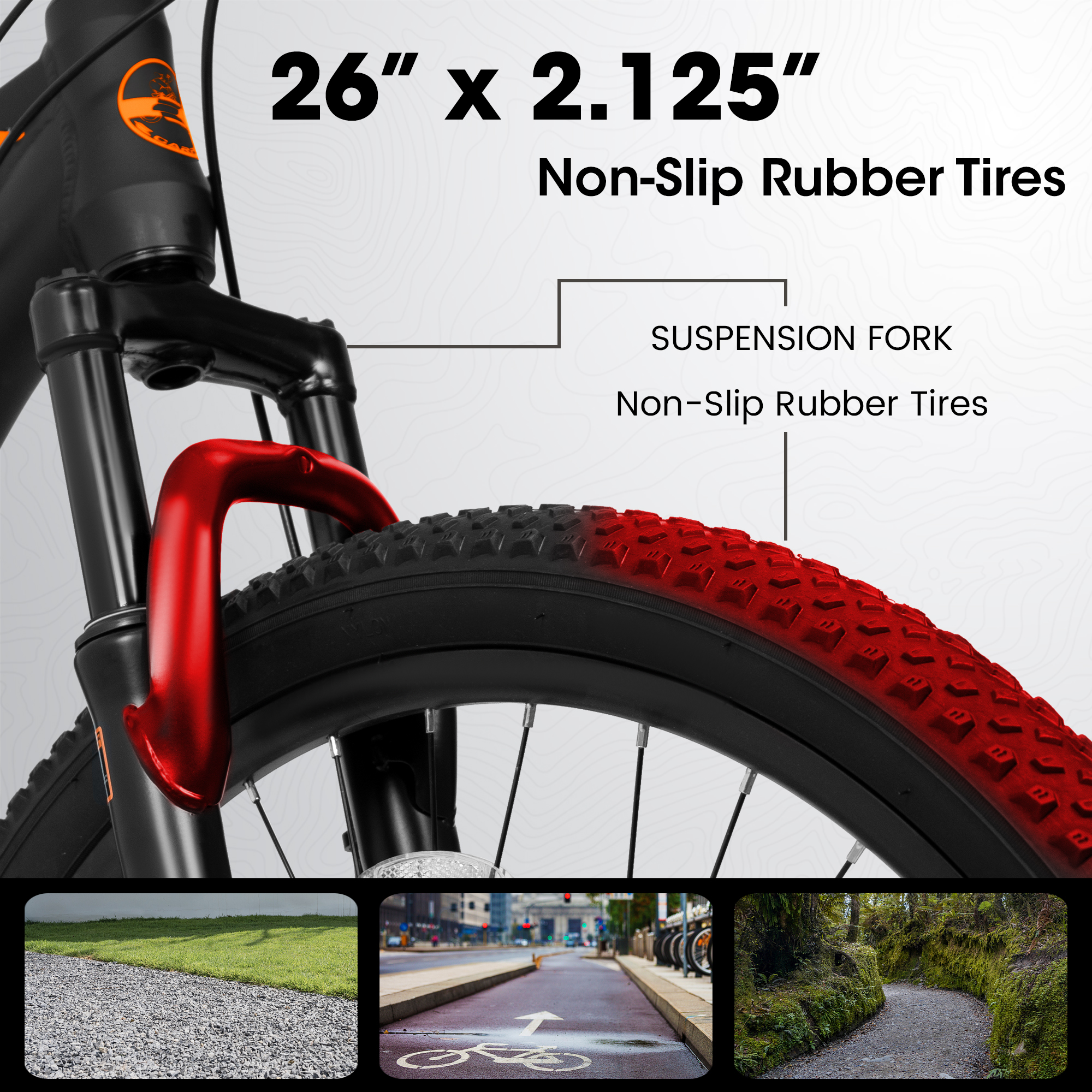 A26322 26-inch mountain bike adult aluminum frame shock absorbing front fork bike 21-speed disc brake mountain bike