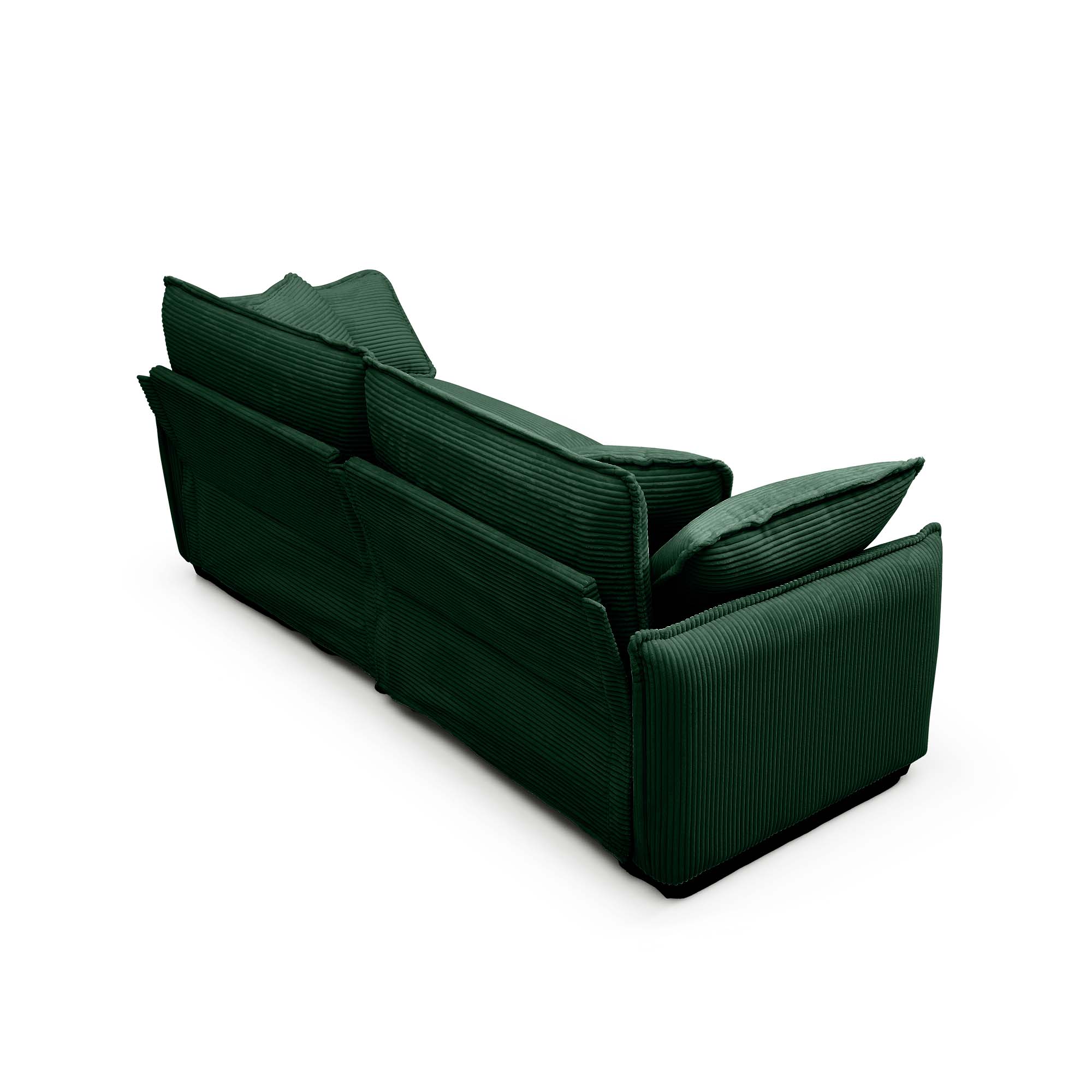 Family sofa set Deep Seat Sofa, Warm Sofa for Home Cinema and Living Room, One 2-Seater Sofa and One 3-Seater Sofa,Green Corduroy