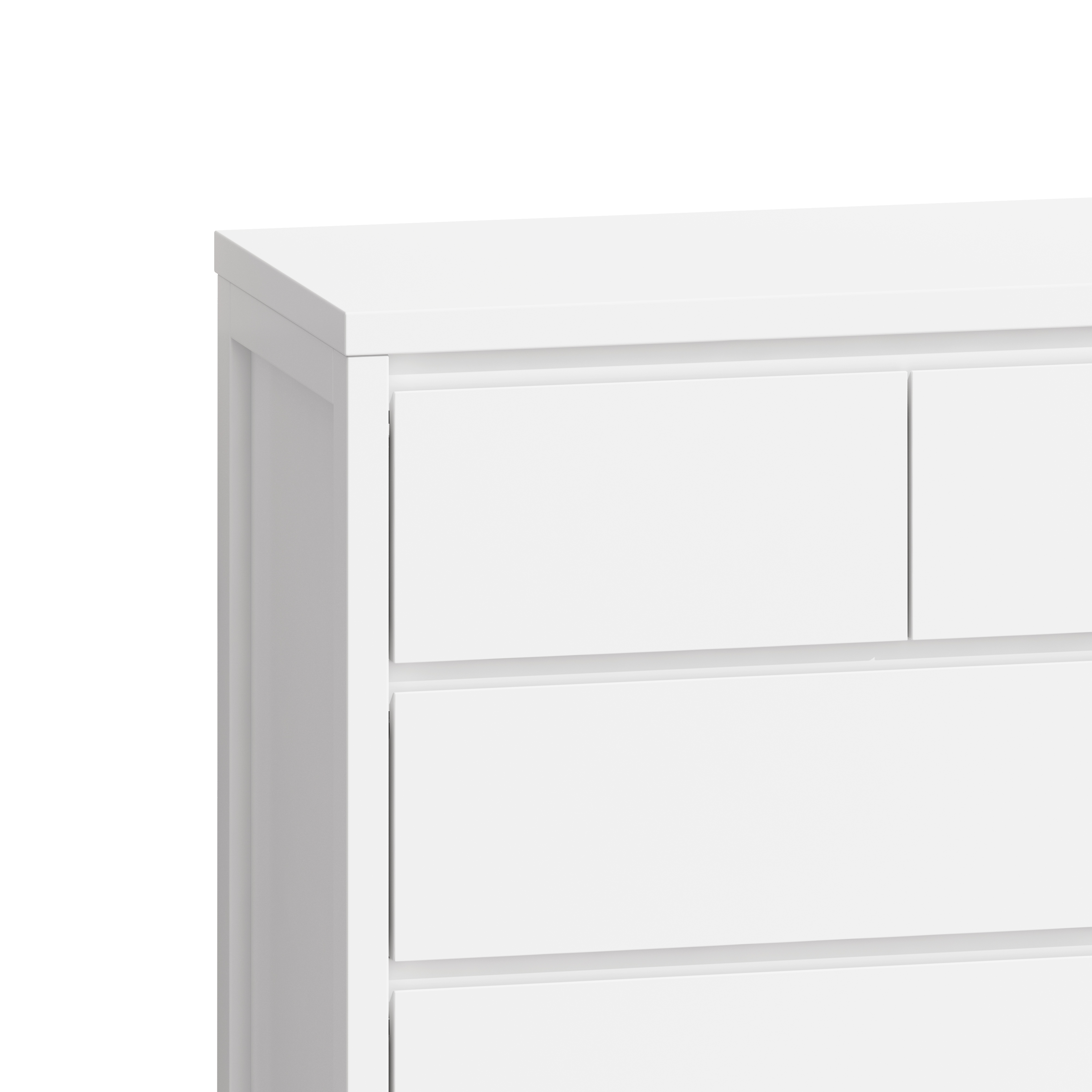 31.61"4-Tier 5-Drawer MDF Storage Cabinet,for Bedroom,Living Room,Dining Room,Hallways,White