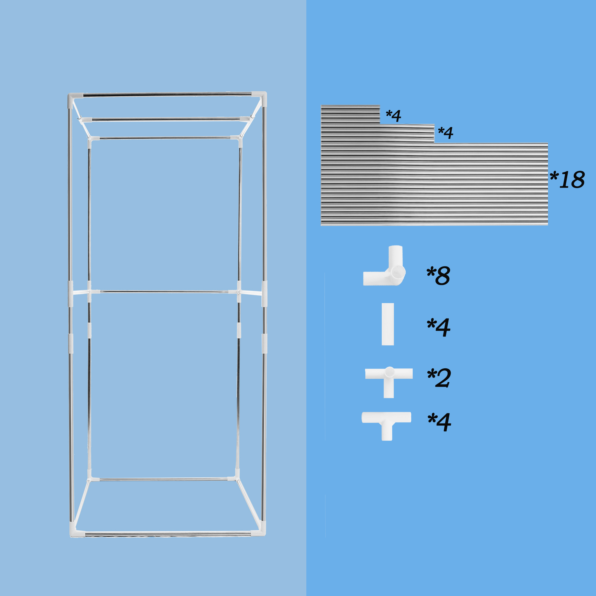 Portable Plus Type Full Size Steam Sauna tent. Spa, Detox ,Therapy and Relaxation at home.Larger Space,Stainless Steel Pipes Connector Easy to Install, with FCC Certification--Black(Blue binding)