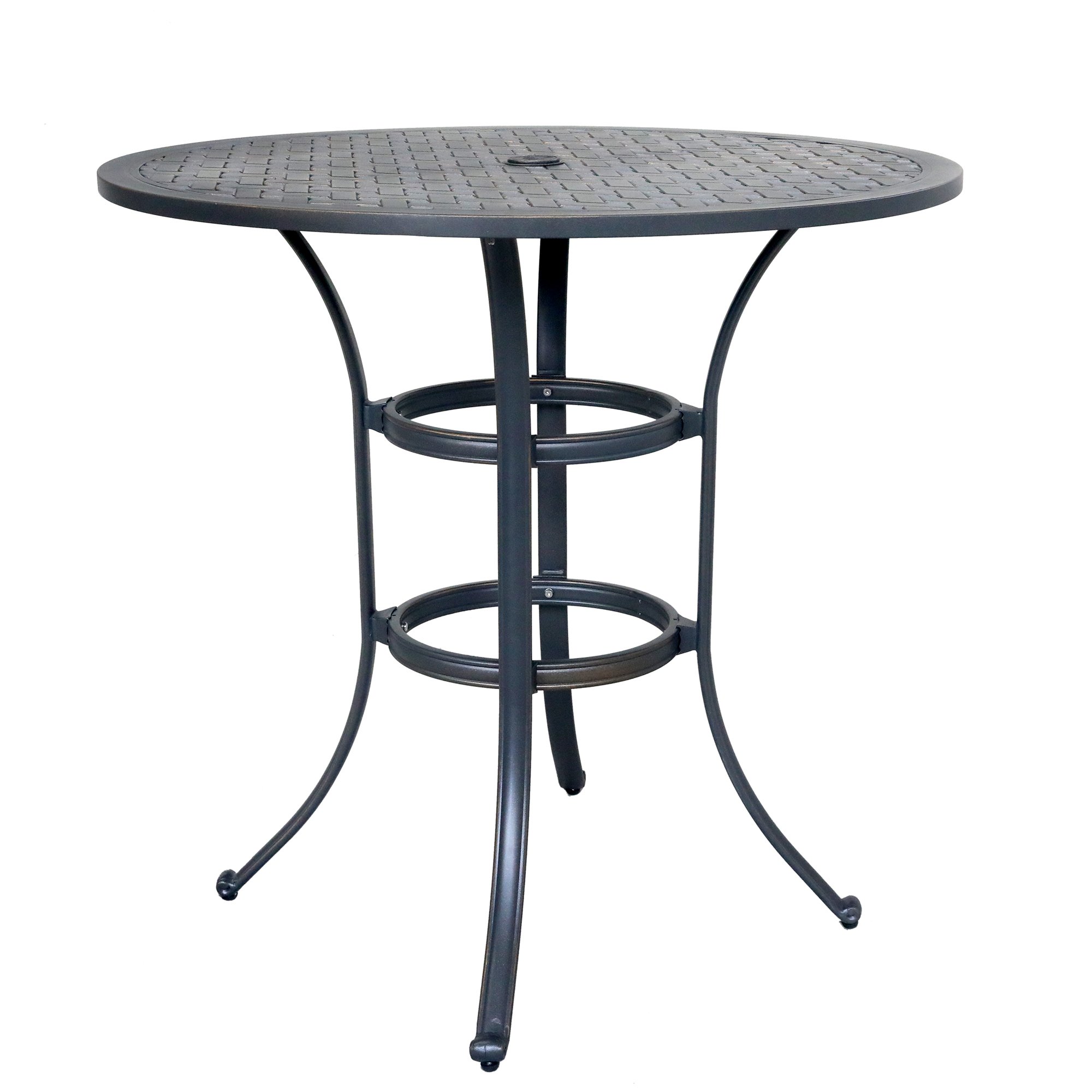 Round Bar Table, Dark Lava Bronze