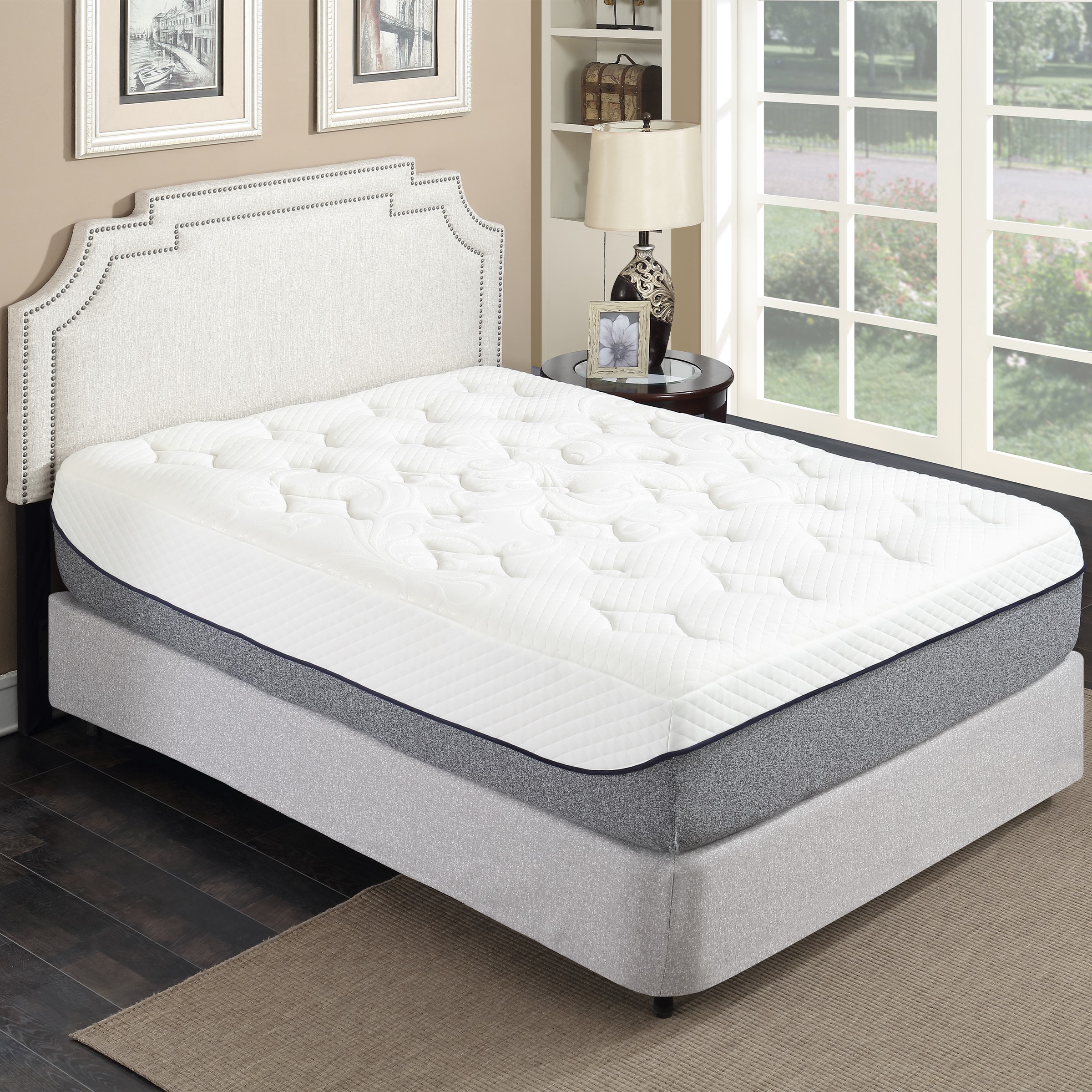 Ultra Plush 13 in. Cal King Medium Gel Memory Foam Mattress in a Box with Double Layered Jacquard Cover