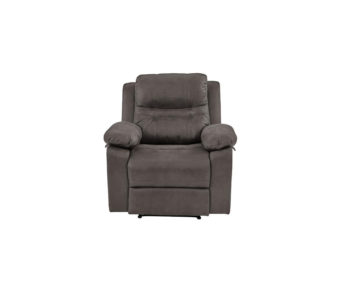 Contemporary Motion Recliner Chair 1pc Glider Rocker Recliner Living Room Furniture Slate Blue Breathable Leatherette