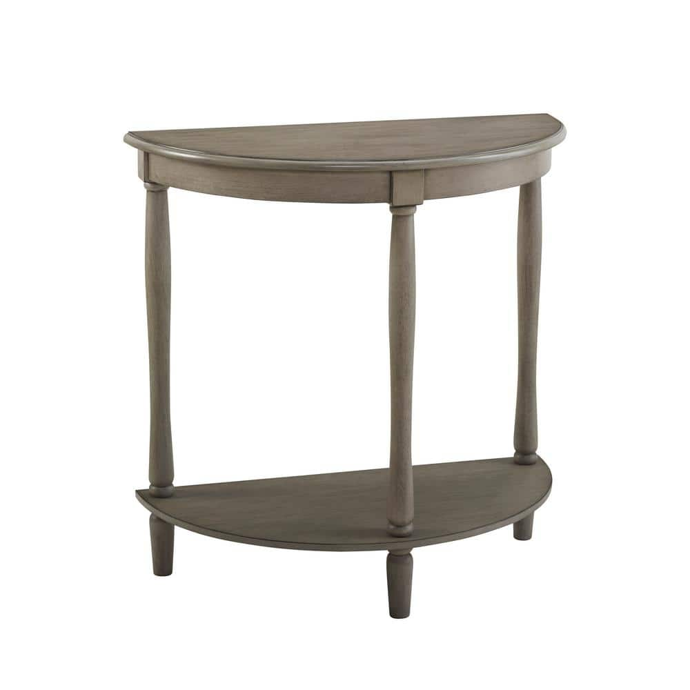 Traditional Design 1pc Side Table Storage Bottom Shelf Antique Gray Color Home Living Room Furniture