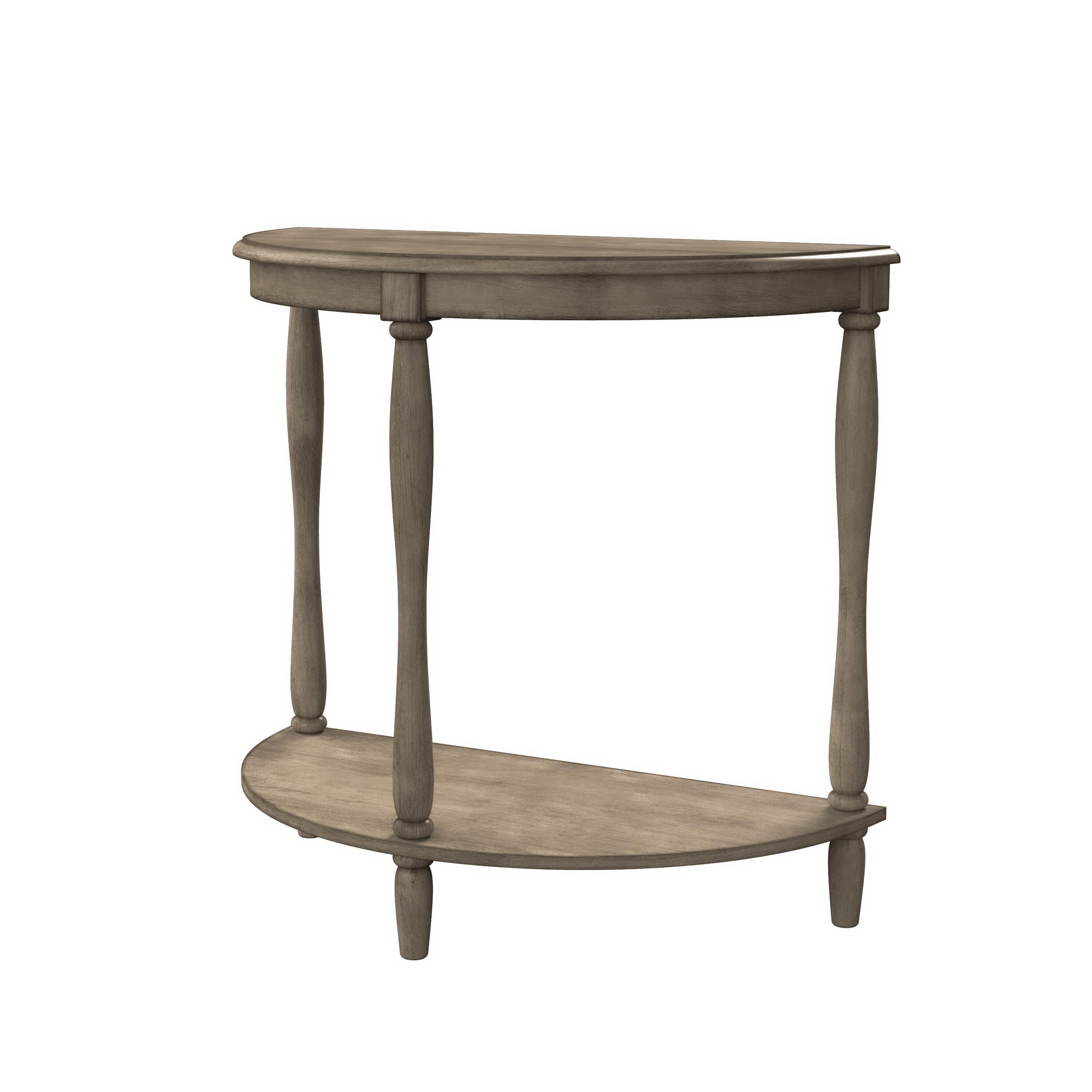 Traditional Design 1pc Side Table Storage Bottom Shelf Antique Gray Color Home Living Room Furniture