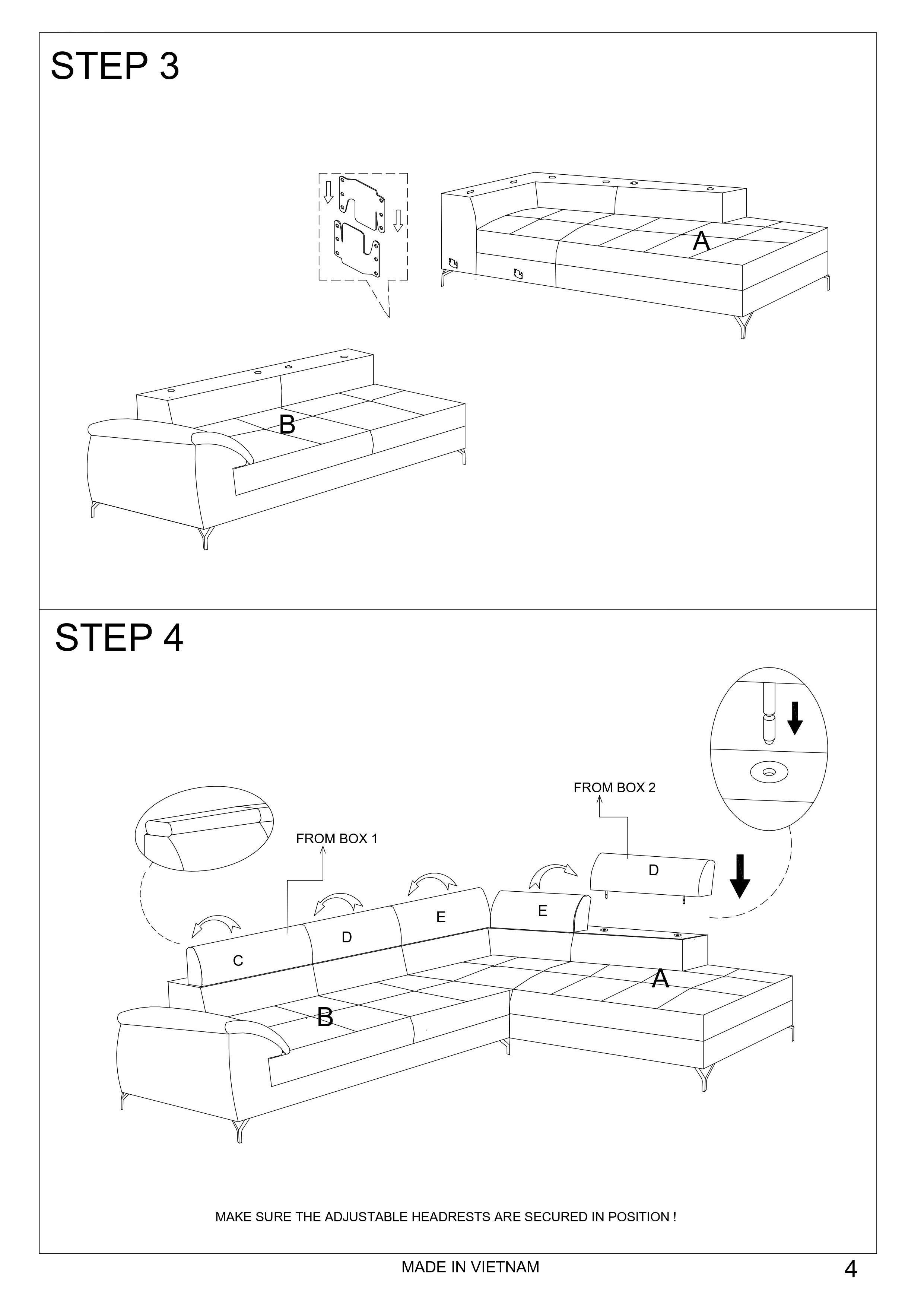 White Color Sectional Couch 2pc Set Living Room Furniture Faux Leather Right Facing Chaise And Left Facing Sofa Metal Legs