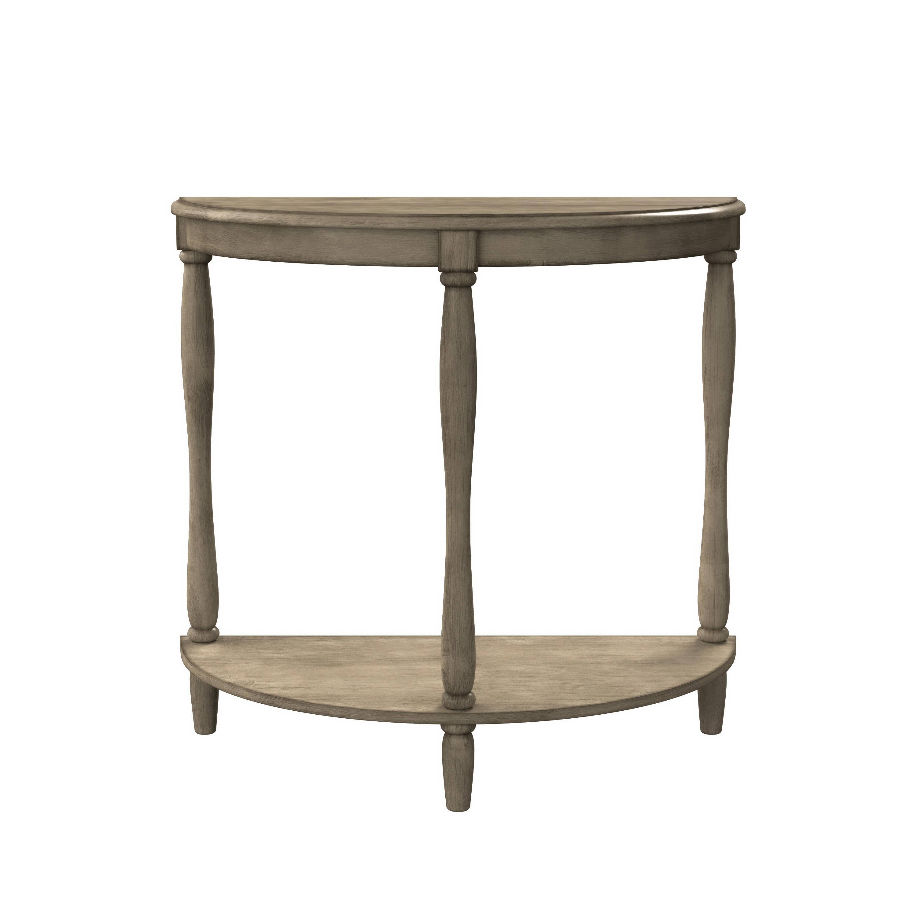 Traditional Design 1pc Side Table Storage Bottom Shelf Antique Gray Color Home Living Room Furniture