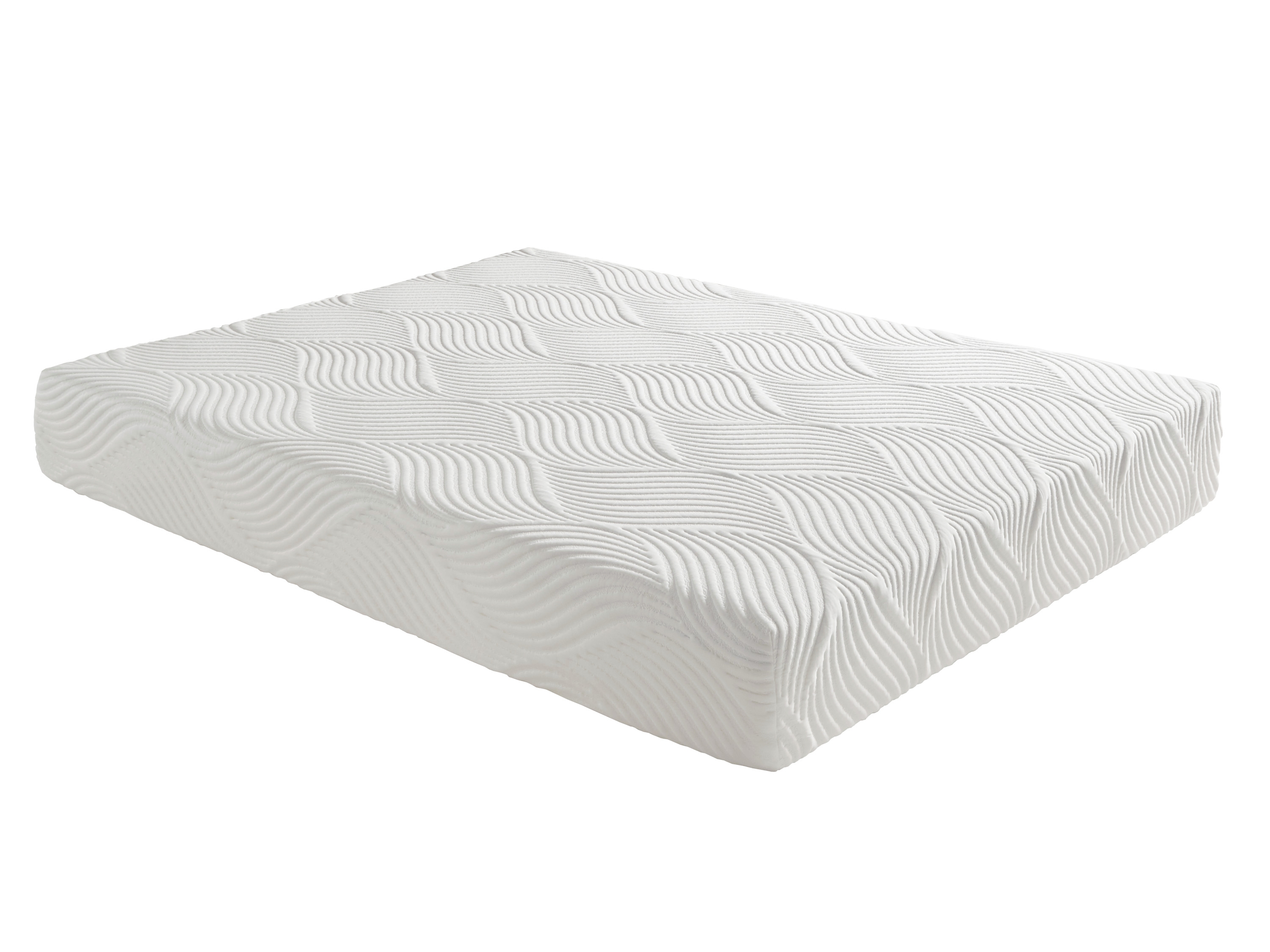 10" California King Mattress Breathable Cool Gel Memory Foam Mattress, White, Mattress in a Box, Comfort Mattress