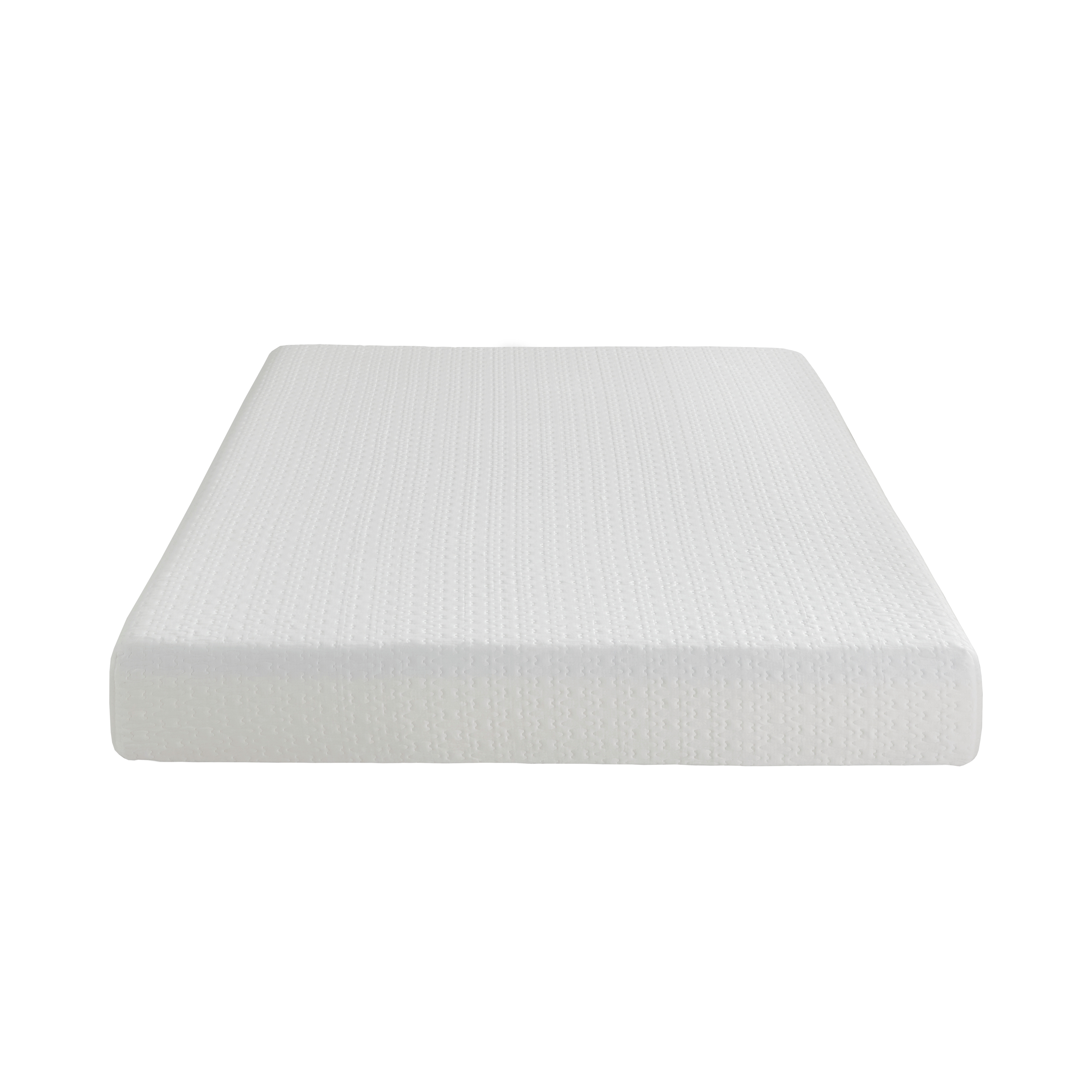 8" Queen Mattress Breathable Cool Gel Memory Foam Mattress, White, Mattress in a Box, Firm Comfort Mattress