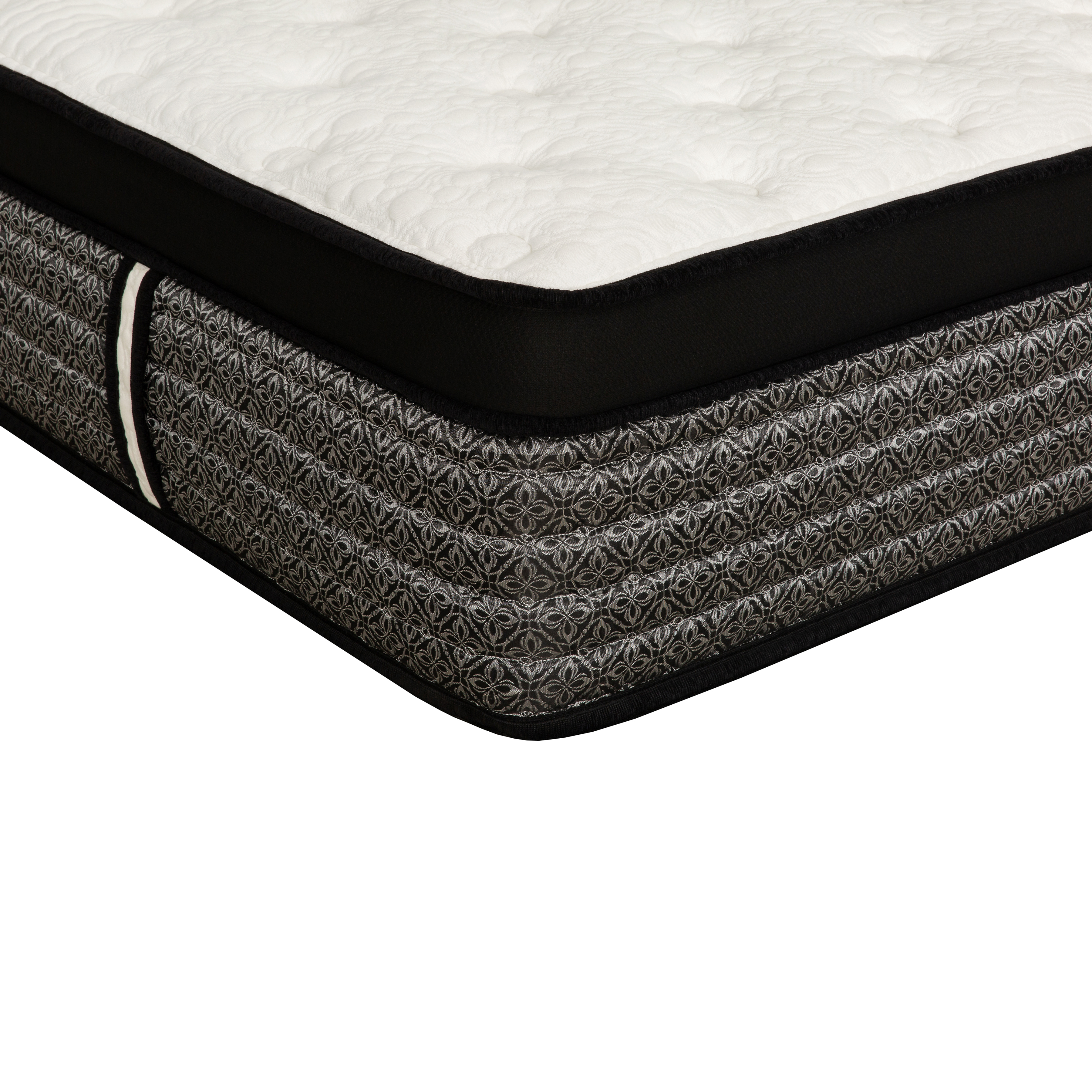 Premium 16 in. Pocket Coil Hybrid Mattress, Queen, Plush Gel Memory Foam Mattress, White/Gray