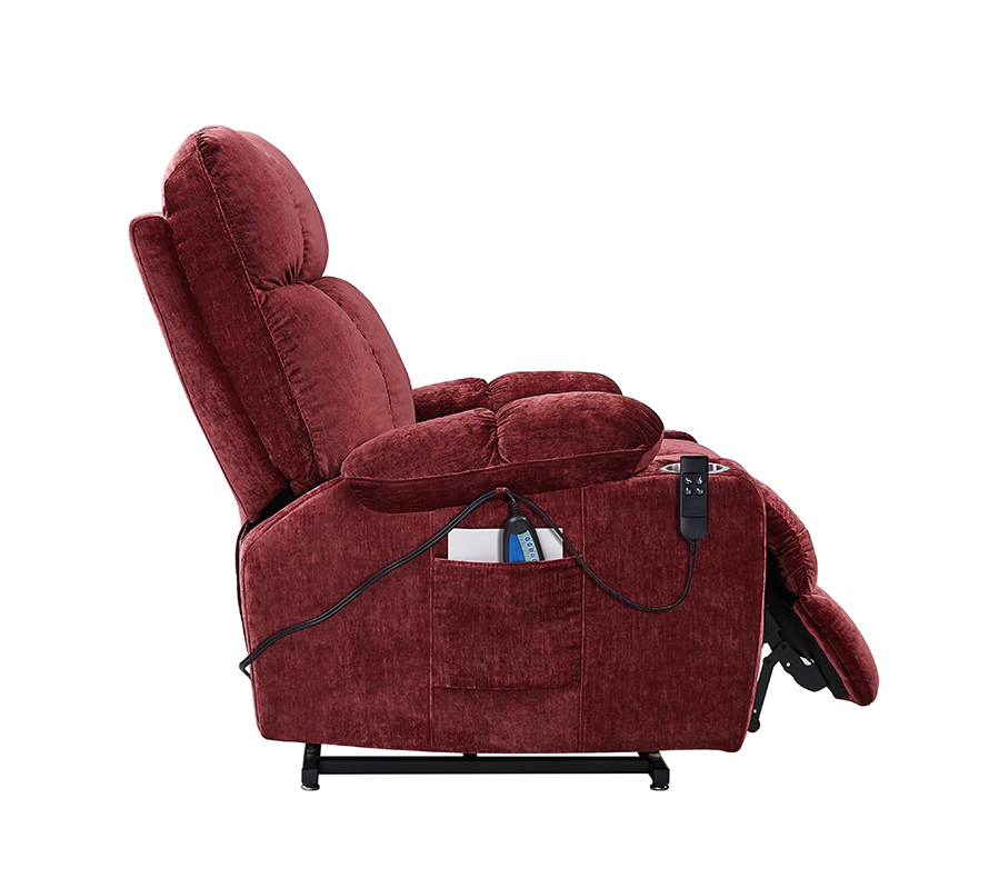 Liyasi Dual OKIN Motor Power Lift Recliner Chair  for Elderly Infinite Position Lay Flat 180° Recliner with Heat Massage