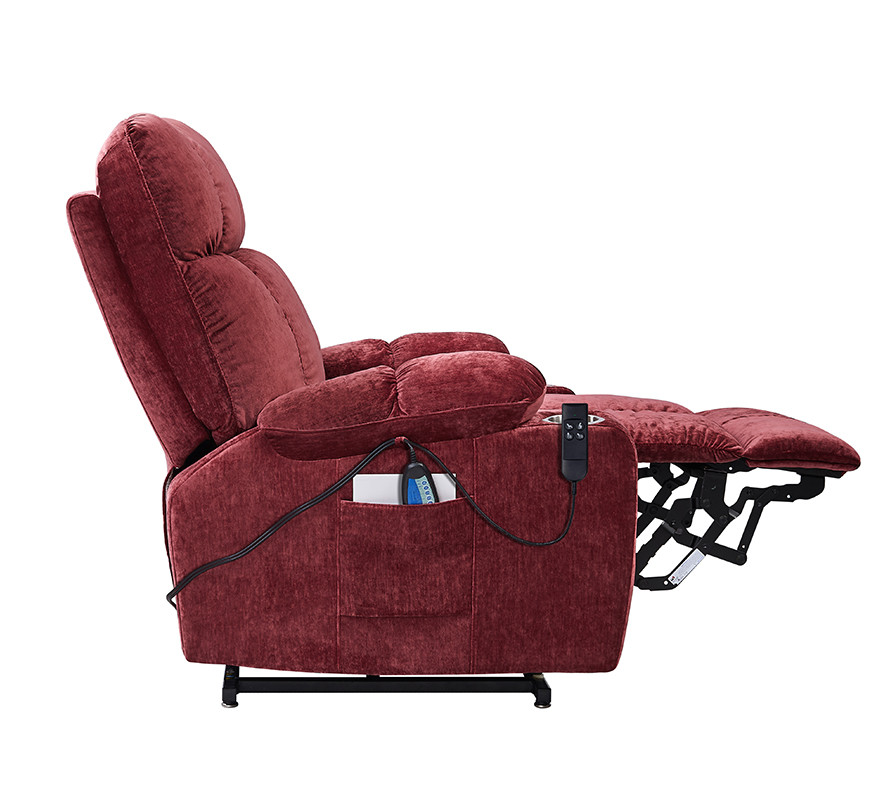 Liyasi Dual OKIN Motor Power Lift Recliner Chair  for Elderly Infinite Position Lay Flat 180° Recliner with Heat Massage