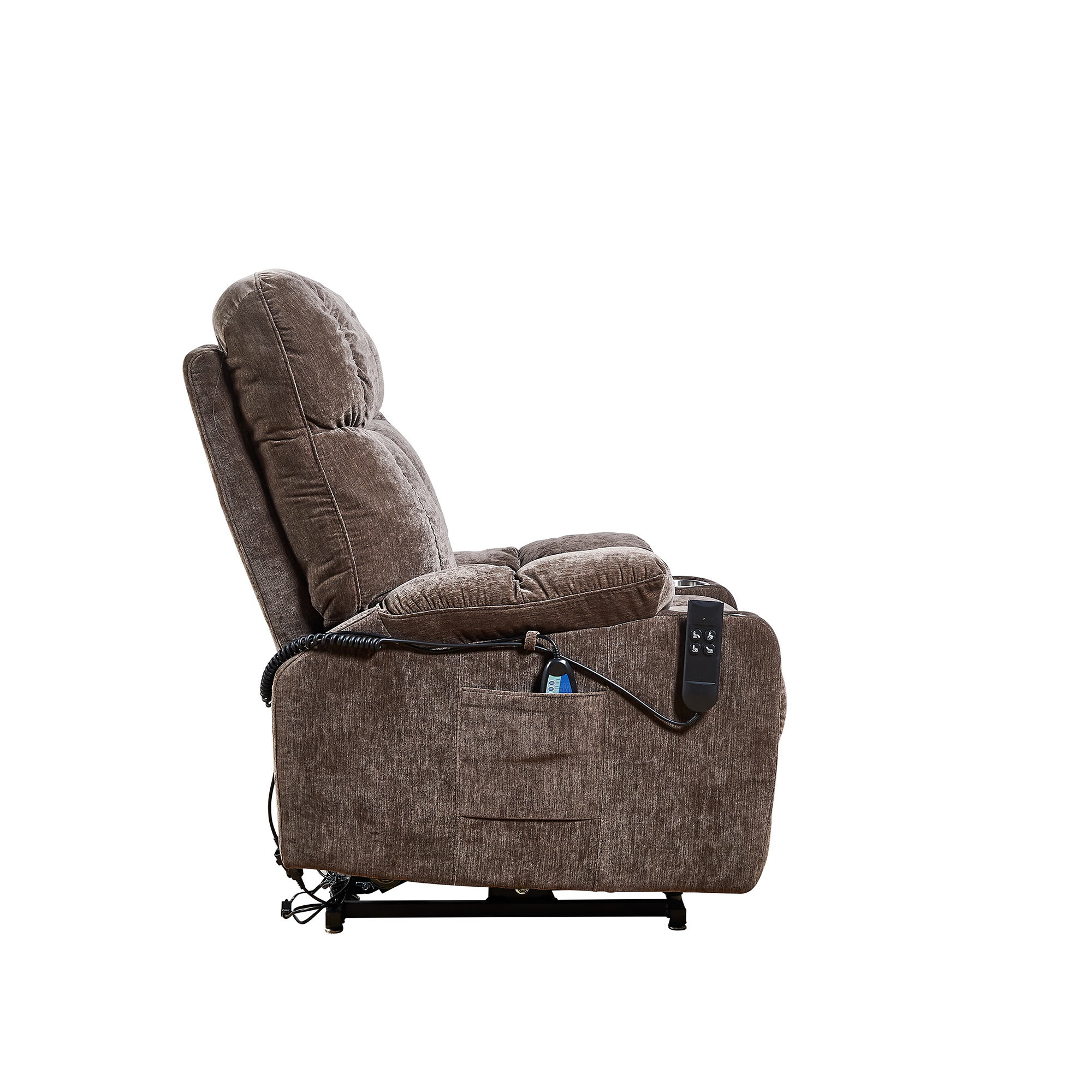 Liyasi Dual OKIN Motor Power Lift Recliner Chair  for Elderly Infinite Position Lay Flat 180° Recliner with Heat Massage