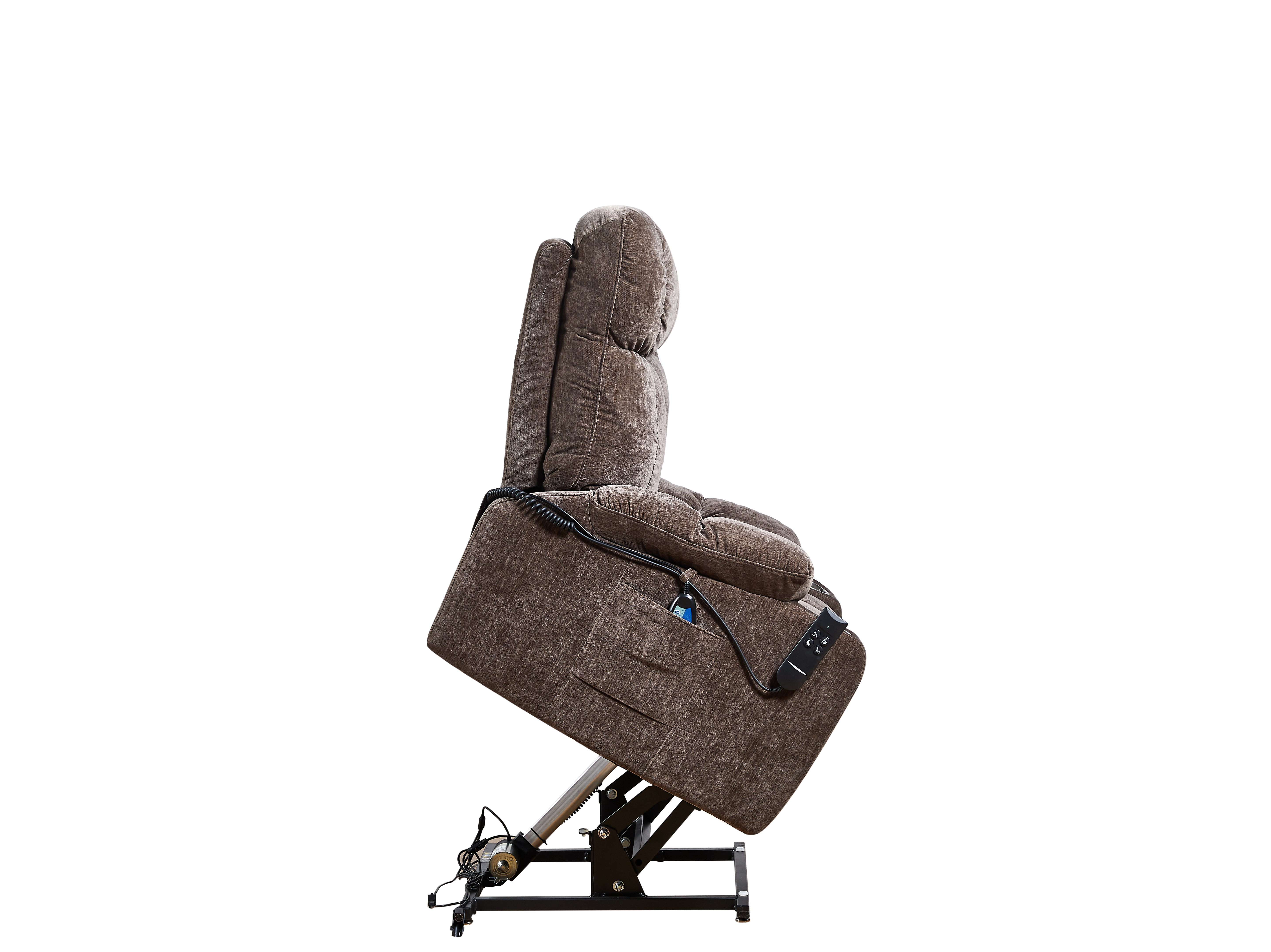 Liyasi Dual OKIN Motor Power Lift Recliner Chair  for Elderly Infinite Position Lay Flat 180° Recliner with Heat Massage