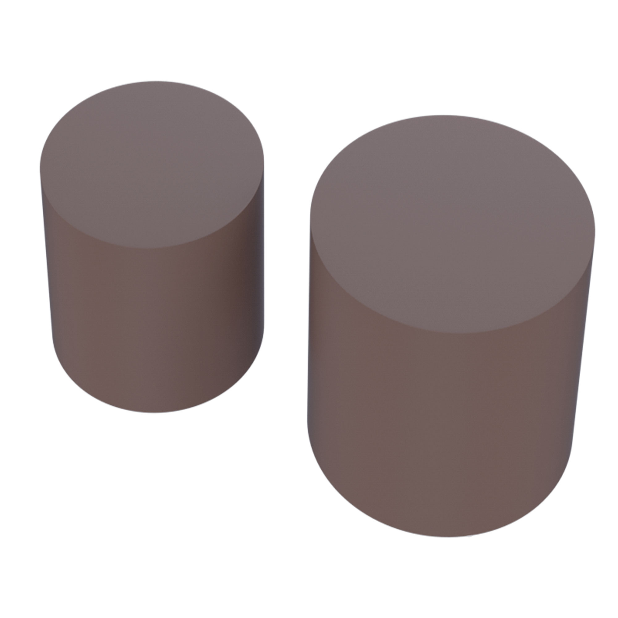 Upgrade MDF Nesting table set of 2, Mutifunctional for Living room/Small Space/Goods Display, Brown