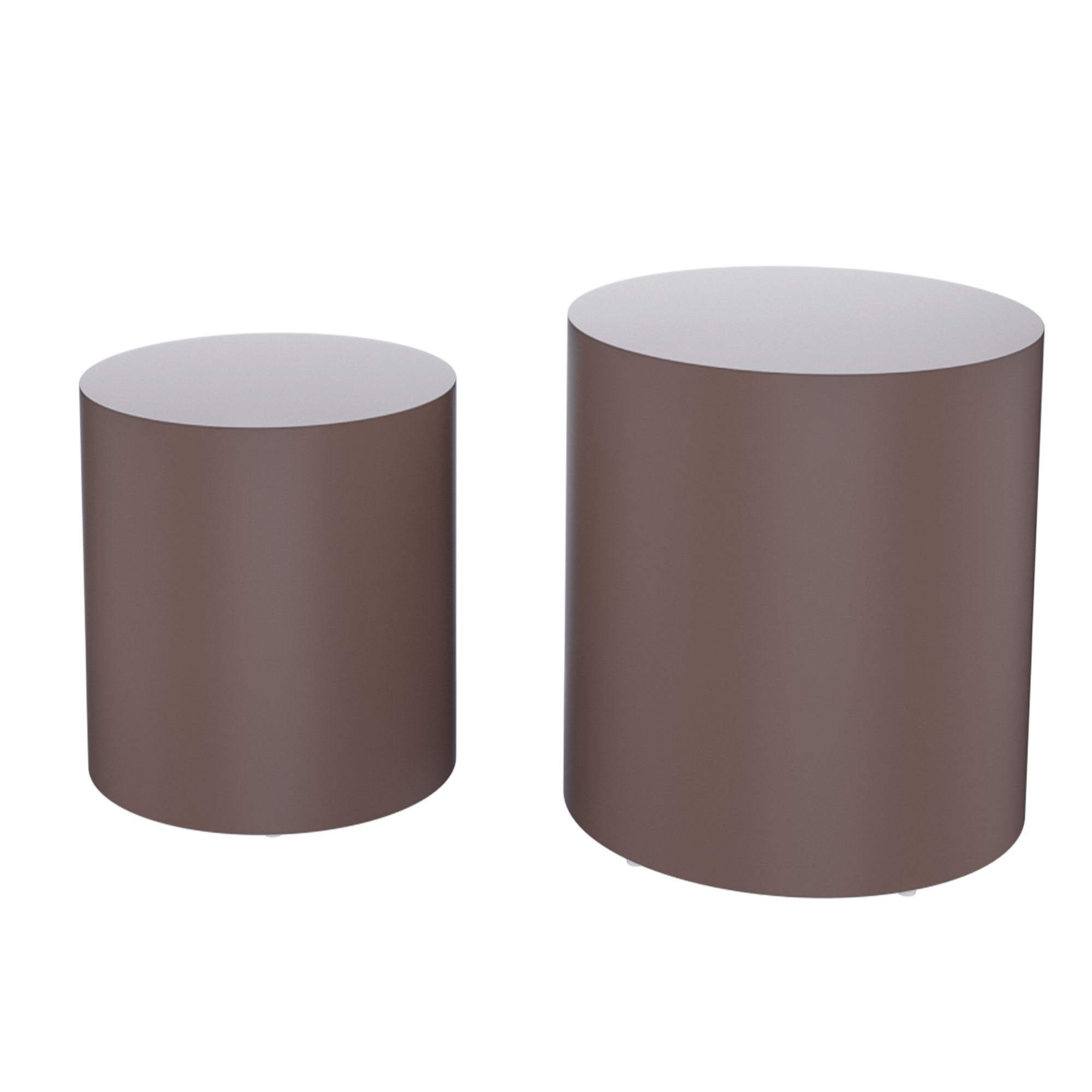 Upgrade MDF Nesting table set of 2, Mutifunctional for Living room/Small Space/Goods Display, Brown