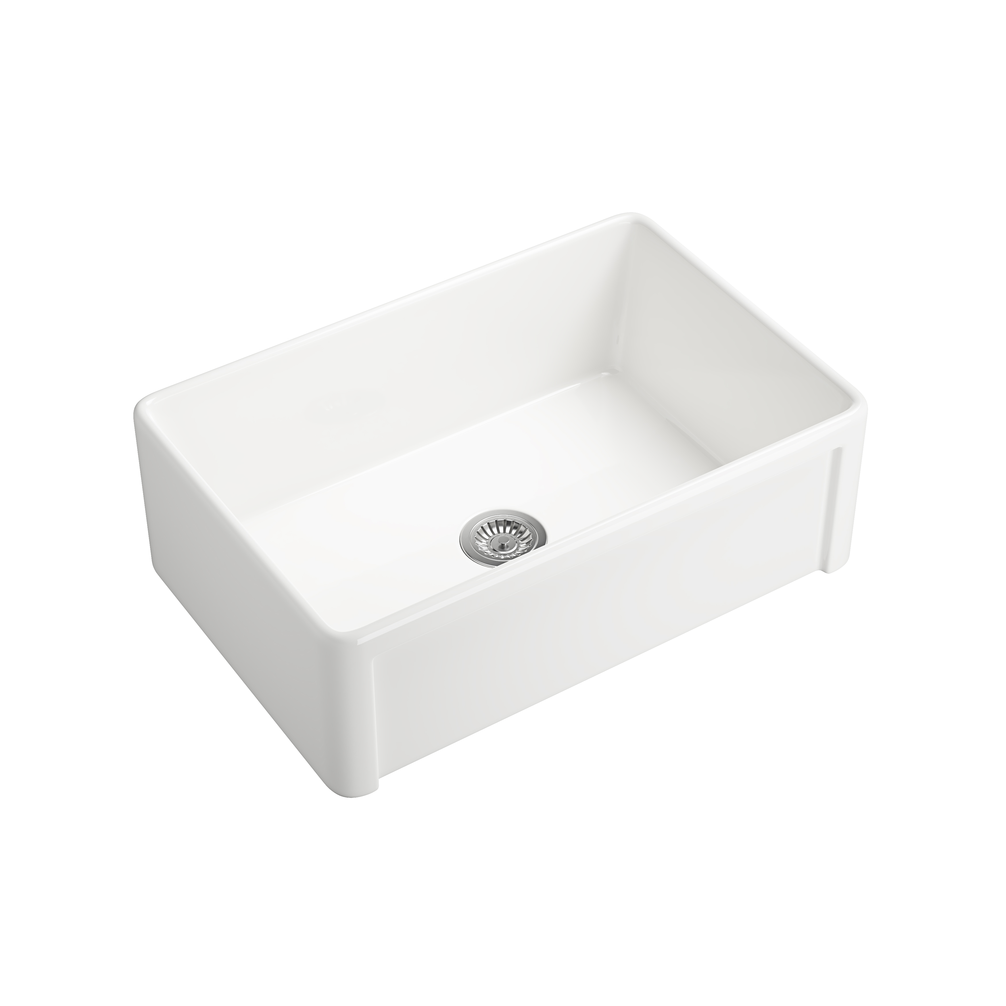 White Farmhouse Sink Deep Apron Sink Undermount Farmhouse Kitchen Sink Single Farm Sink