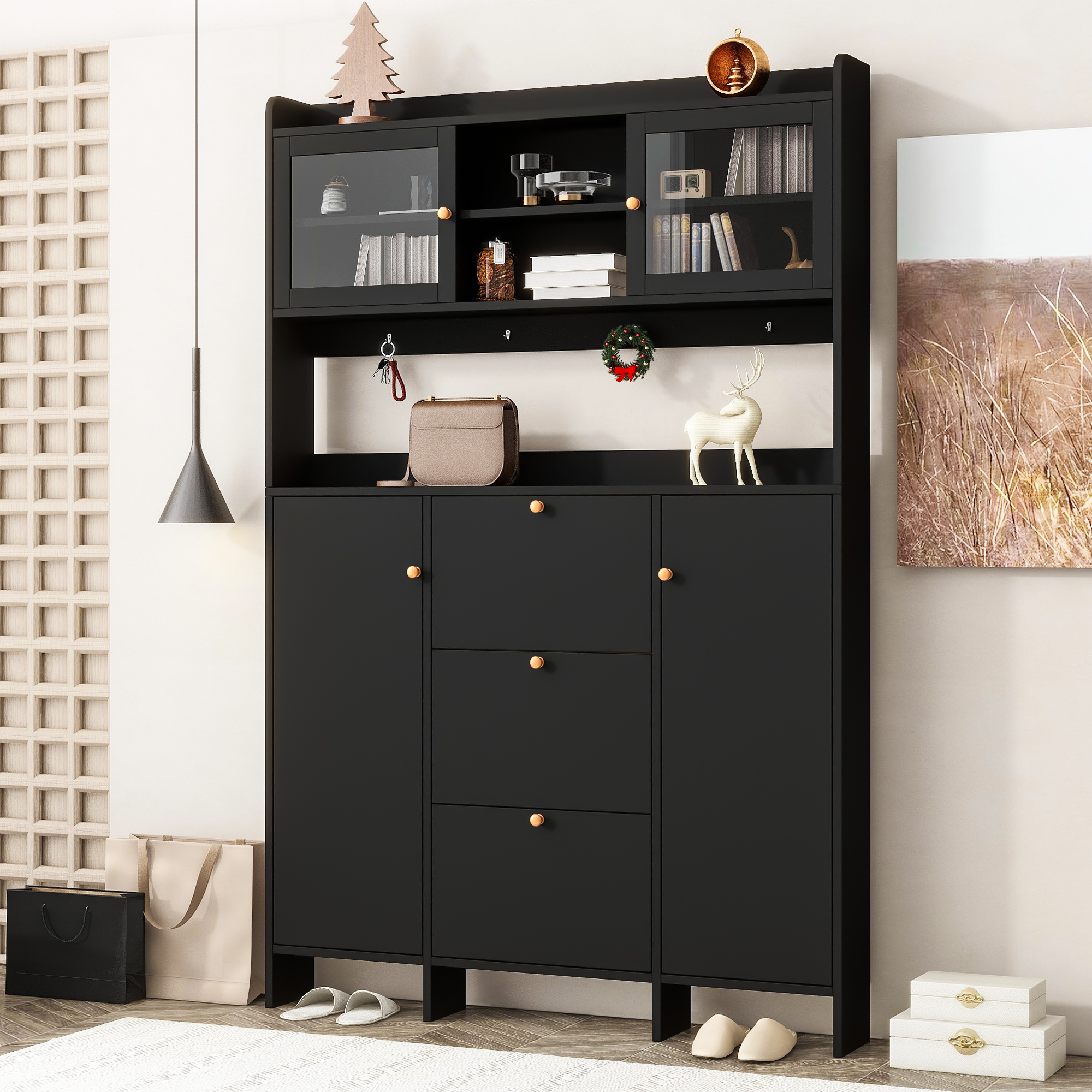 Black + Particle Board