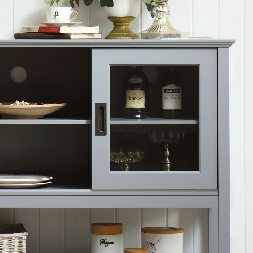 Sideboard Buffet Table with Doors,Grey